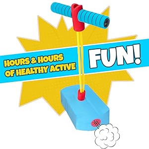 ArtCreativity Foam Pogo Jumper for Kids - Pogo Stick with Safe Foam Design - Kids’ Workout Equipment - Hopper Stick for Active Play Indoors and Outdoors - Gift for Boys and Girls 6 and Up