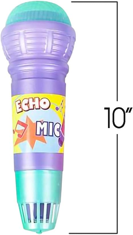 ArtCreativity Echo Microphones for Kids, Set of 6, Wireless Karaoke Mics for Children with Echo Effect, Durable and Lightweight Music Toys, Fun Supplies for Birthday, Picnic, BBQ, or Party
