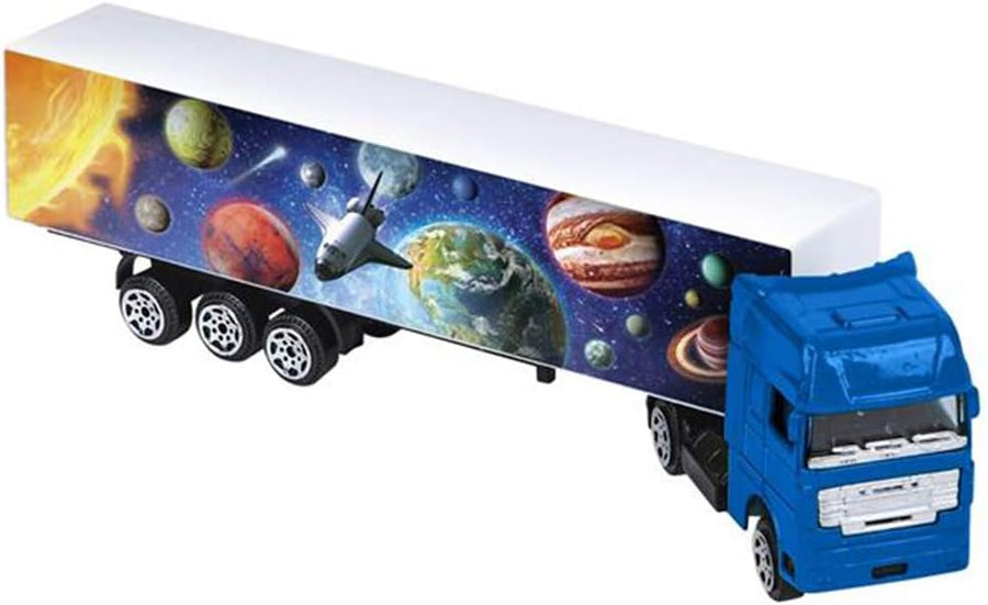 Space Tractor Trailer for Kids, 7.5 Inch Truck