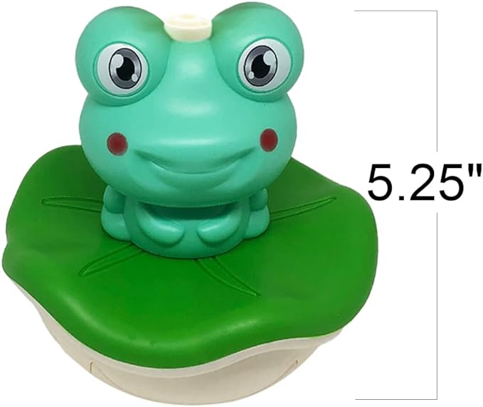 ArtCreativity Frog Bath Sprinkler Toy Set, Includes 1 Frog Fountain, 4 Nozzles, and 1 Ball, Battery-Operated Bathtub and Swimming Pool Toy for Kids, Great Gift for Boys and Girls Ages 3 and Up