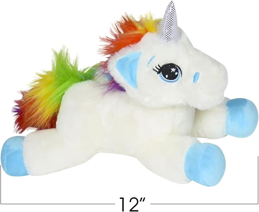 Plush Lying Unicorn Stuffed Toys, Set of 2