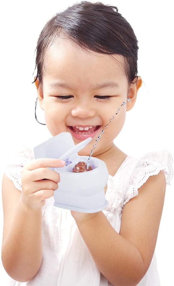 ArtCreativity 4 Inch Squirt Toilet - Gag Gift for Kids and Adults with 3D Poo Emoticon - Lift Seat to Spray Water - Funny Water Squirting Prank Toy - Hilarious Prankster Joke Stuff for Boys and Girls