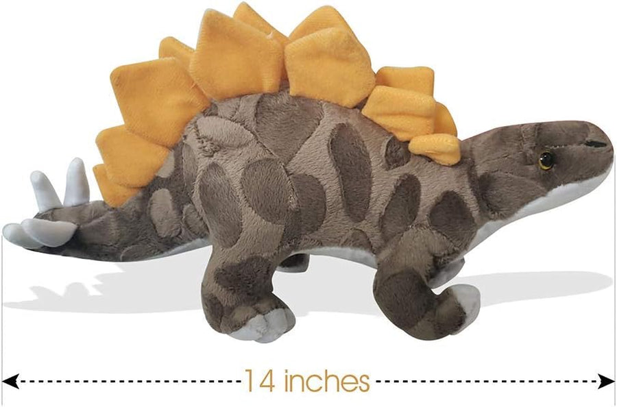 ArtCreativity 14 Inch Cozy Stegosaurus Plush Dinosaur Toy - Soft and Cuddly Stuffed Animal for Kids - Cute Nursery Decor - Carnival Prize - Best Gift for Baby Shower, Boys, Girls