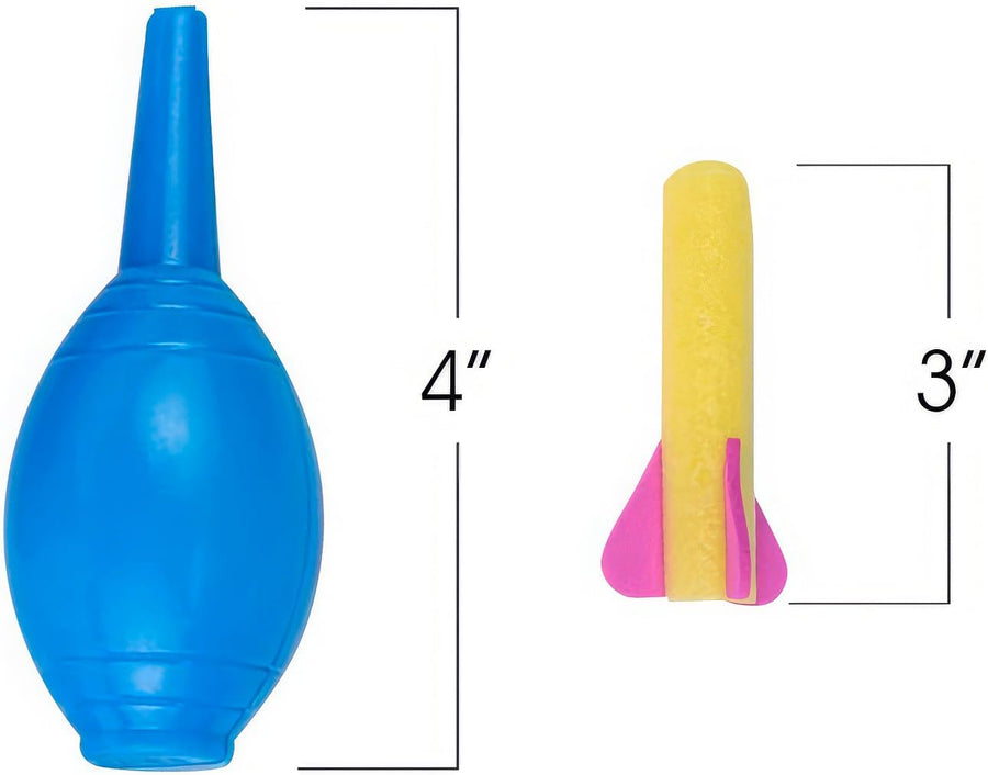 ArtCreativity Foam Rocket Launchers, Set of 12 - Each Set with 1 Squeeze Launcher and 3 Foam Rockets