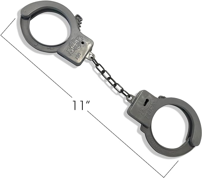 ArtCreativity Plastic Toy Handcuffs Set (Pack of 12) Includes One Key per Pack - Fun Party Favor, Stage or Costume Prop, Goody Bag Filler, Gift for Boys and Girls