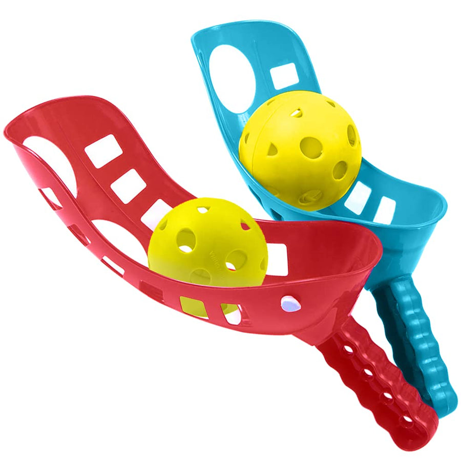 ArtCreativity Sports Scoop Ball Game, Scoop and Toss Game, Includes 2 Scoops & 2 Balls, Outdoor Lawn Game for Girls/Boys/Kids and Adults, Yard, Beach, Picnic, and Camping Tossing Game for Fun Outside