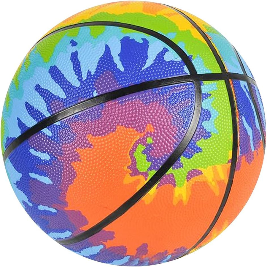 Tie Dye Regulation Basketball for Kids, Bouncy Rub