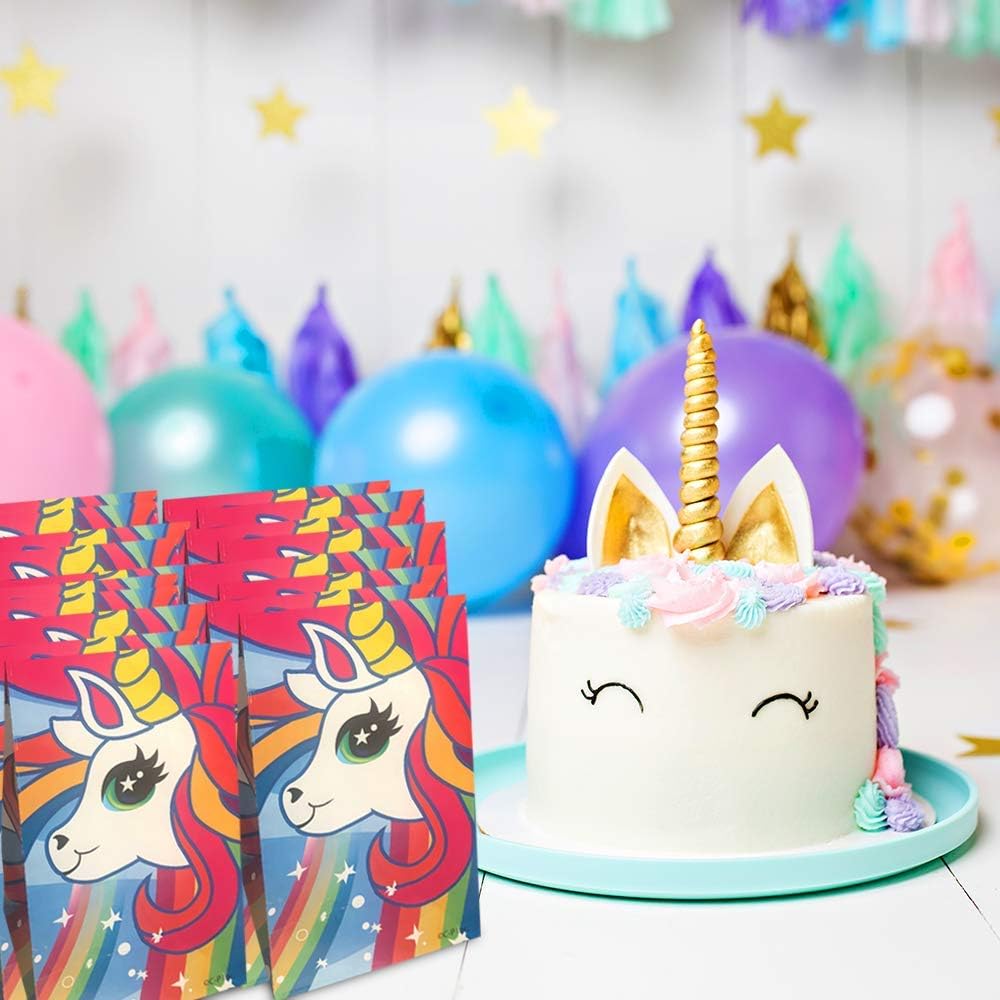 Unicorn Party Favor Bags, Pack of 12
