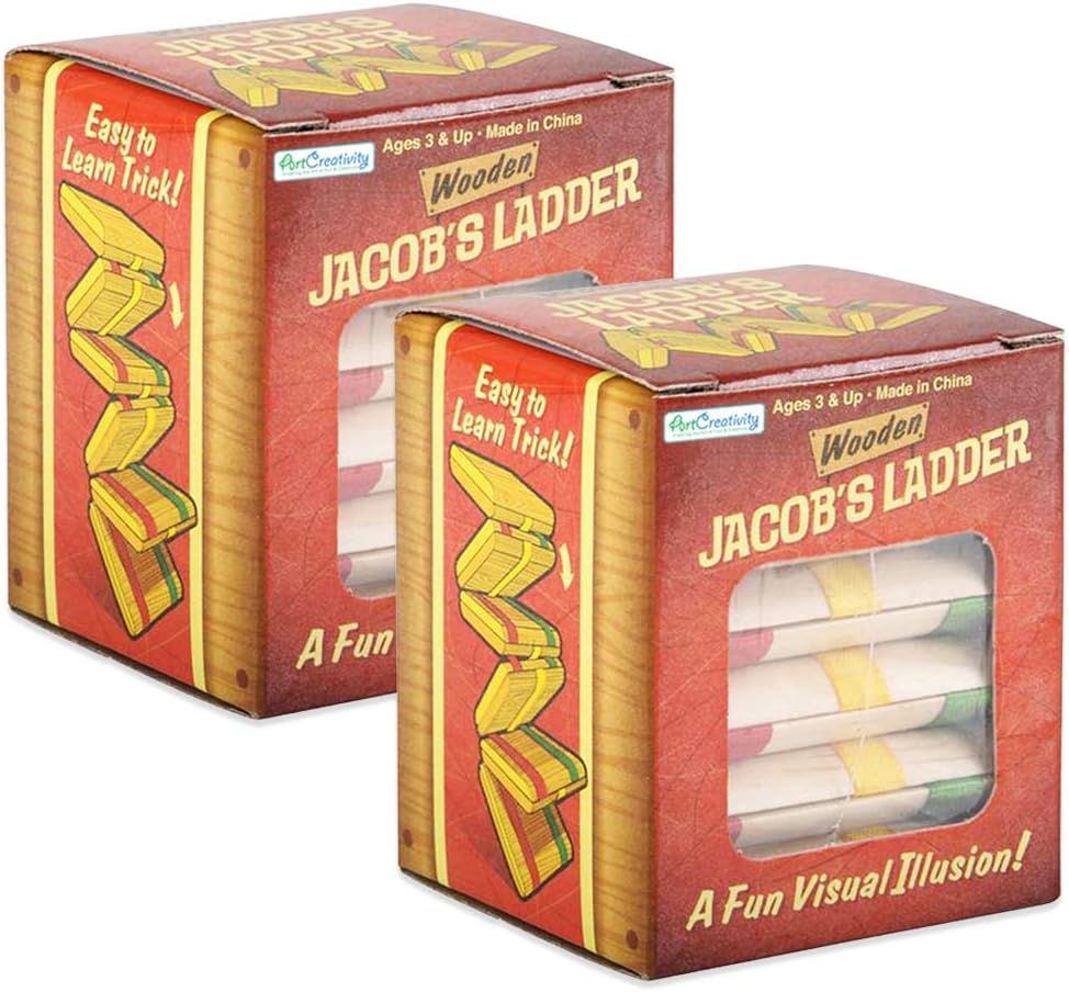 Wooden Jacob’s Ladder Toy, Set of 2