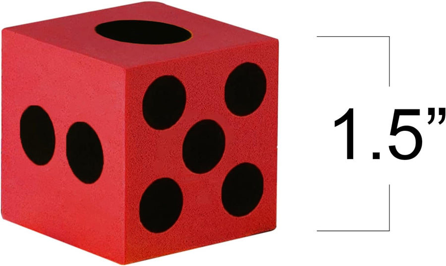 ArtCreativity Colored Foam Dice Set - Pack of 24-1.5 Inches Big - Colorful Dice Set - Six Assorted Colors - Fun Playing Games - Great Gift for Kids