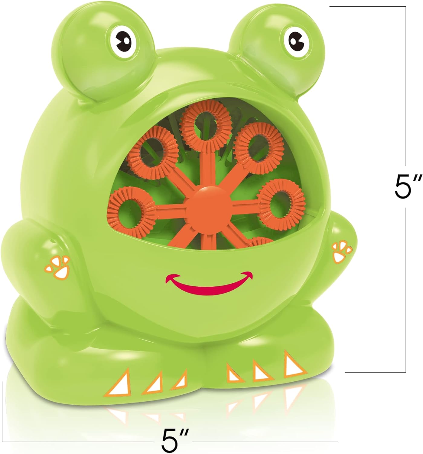 Frog Bubble Machine Set for Kids - 2 Pack - Includes 2 Bubbles Blowing Toys and 2 Bottles of Solution - Fun Summer Outdoor or Party Activity - Best Gift for Boys, Girls, and Toddlers