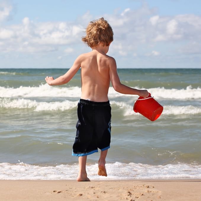 ArtCreativity 6 Inch Mini Plastic Beach Pail and Shovel Set - Pack of 12 - Assorted Colors Buckets and White Shovels - Summer Beach Toys - Practical Gift, Party Favor and Prize