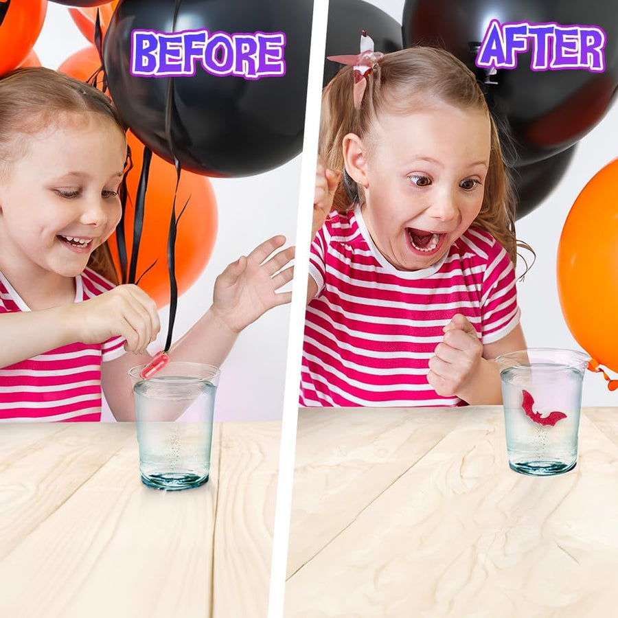 Halloween Magic Growing Capsules, 6 Packs with 12 Expanding Capsules Each, Grow in Water, Cute Color Variety, Kids’ Halloween Party Favors, Contest Prize or Gift Idea