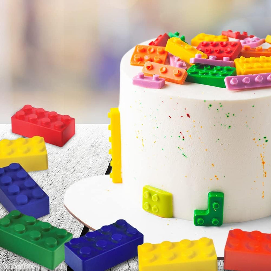 ArtCreativity Building Block Stress Relief Toys for Kids, Set of 12, Stacking Construction Foam Squeeze Toys in 4 Vibrant Colors, Birthday Party Favors, Goodie Bag Fillers, Office Gifts, Sensory Toys