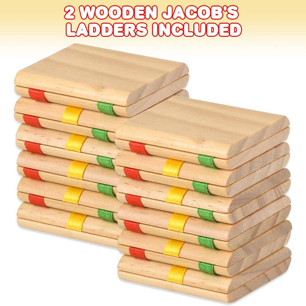 Wooden Jacob’s Ladder Toy, Set of 2