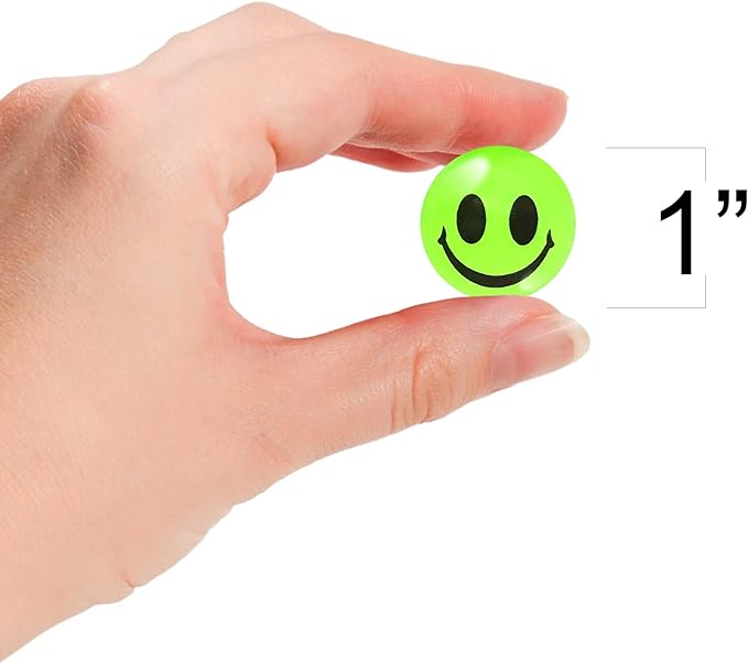 Glow in The Dark Smile Face Bouncing Balls