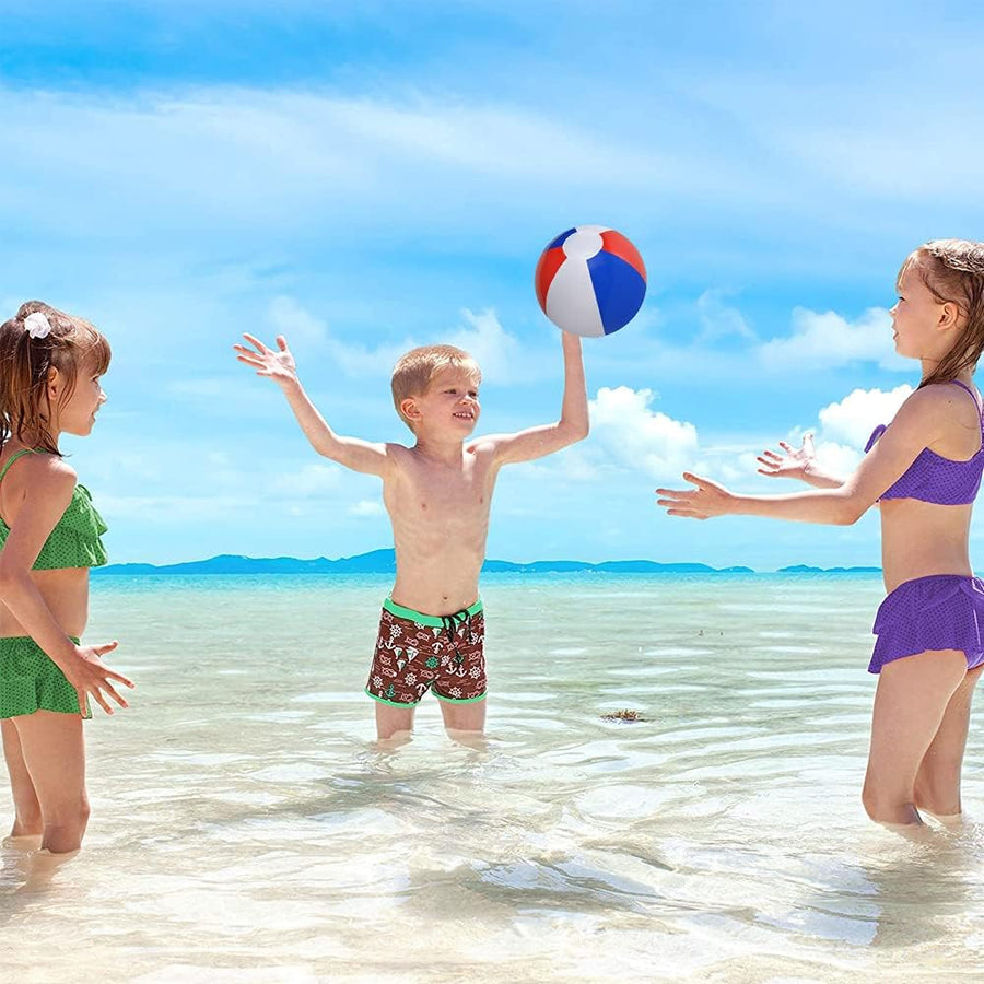 ArtCreativity Patriotic Beach Balls for Kids, Pack of 12, Inflatable Summer Toys for Boys and Girls, Decorations for Hawaiian, Beach, and Pool Party, Beach Ball Party Favors (12 Inch)