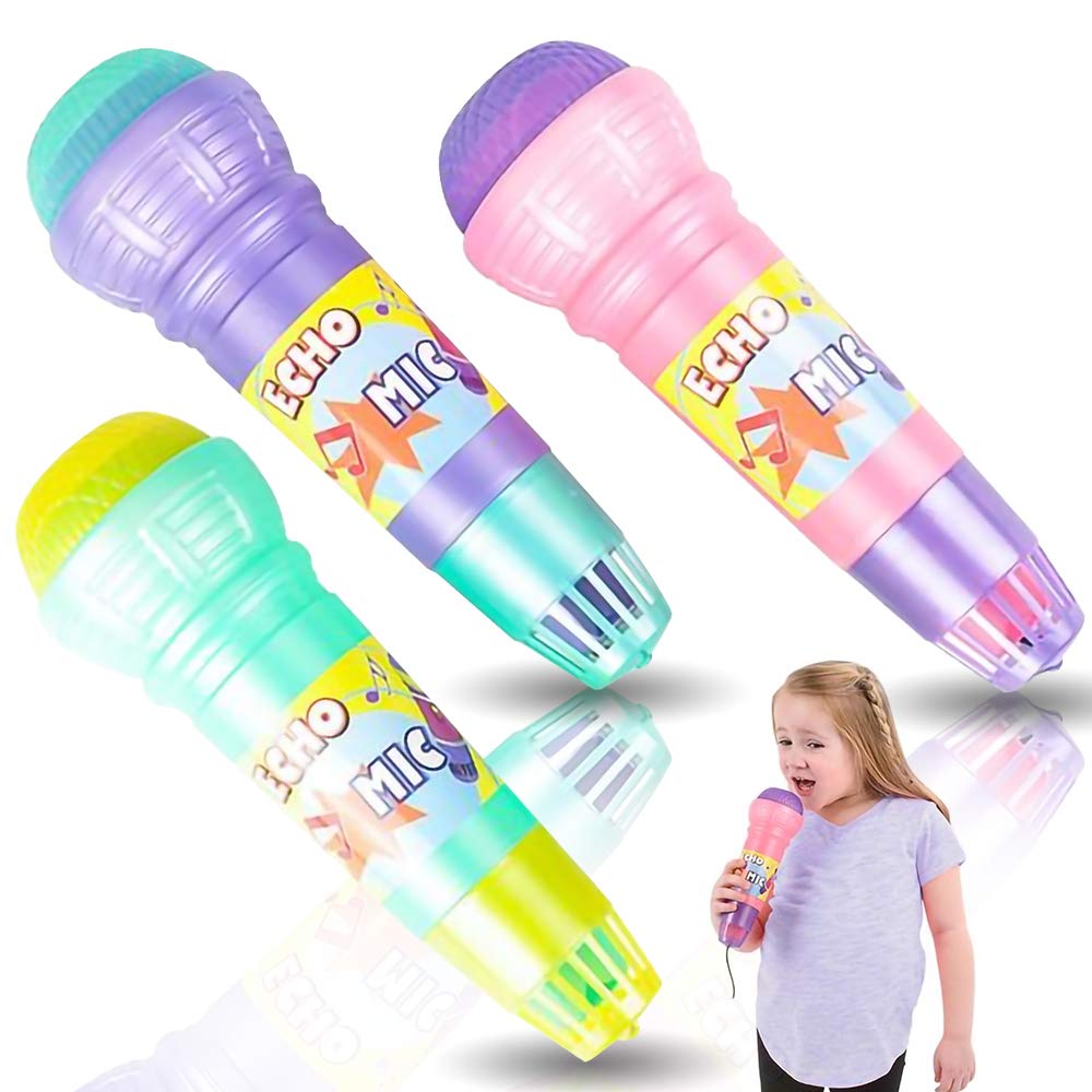 ArtCreativity Echo Microphones for Kids, Set of 6, Wireless Karaoke Mics for Children with Echo Effect, Durable and Lightweight Music Toys, Fun Supplies for Birthday, Picnic, BBQ, or Party