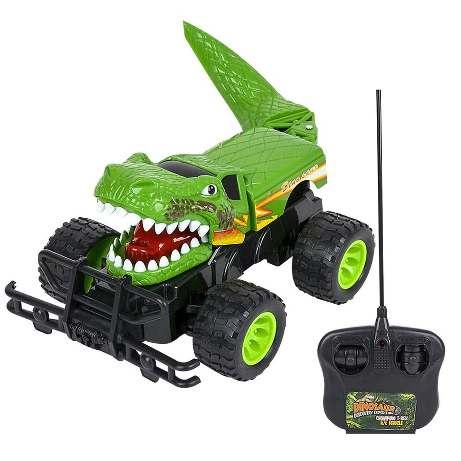 ArtCreativity 14 Inch Remote Control Dinosaur Monster Truck Dino RC Toy Car - Battery Operated - Unique Birthday Gift for Boys and Girls - Large Carnival Game Prize