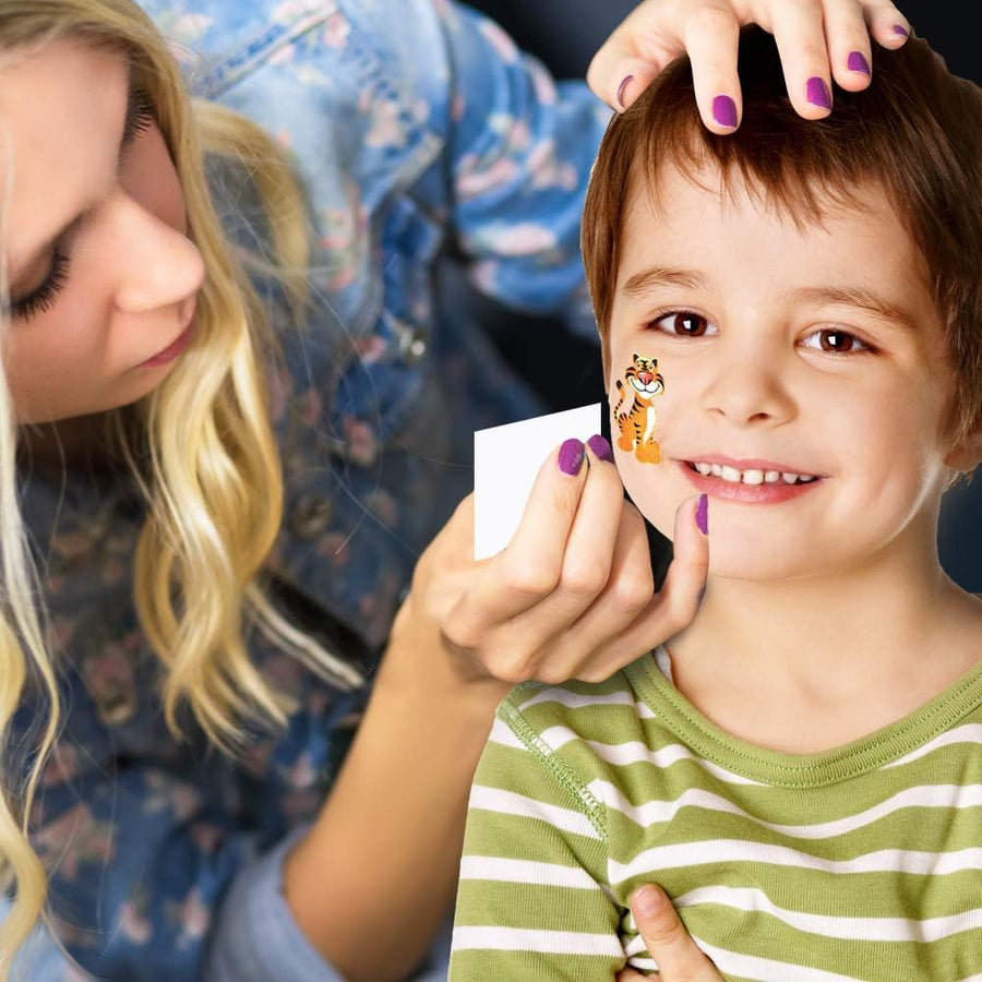 ArtCreativity Zoo Animal Temporary Tattoos for Kids - Bulk Pack of 144 Tattoos in Assorted Designs, Non-Toxic 2 Inch Tats, Birthday Party Favors, Goodie Bag Fillers, Non-Candy Halloween Treats