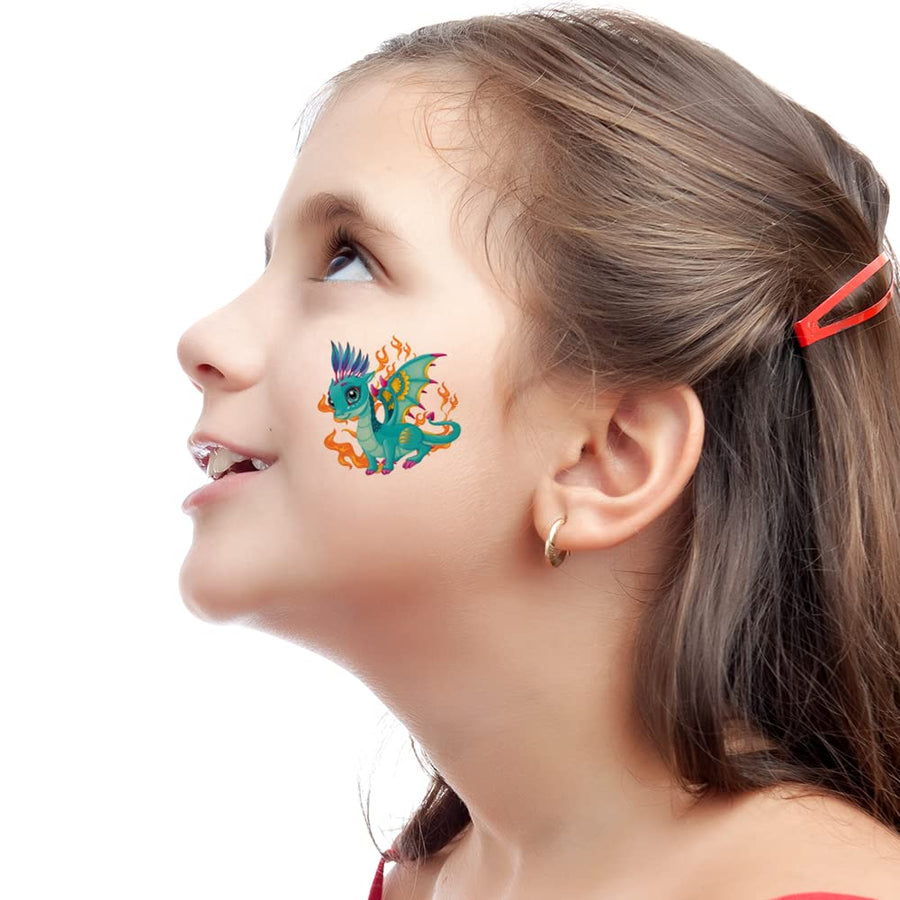 Dragon Temporary Tattoos for Kids - Bulk Pack of 144