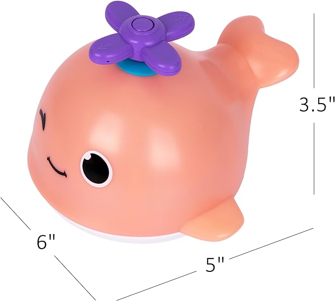 Light Up Whale Bath Toy Sprinkler