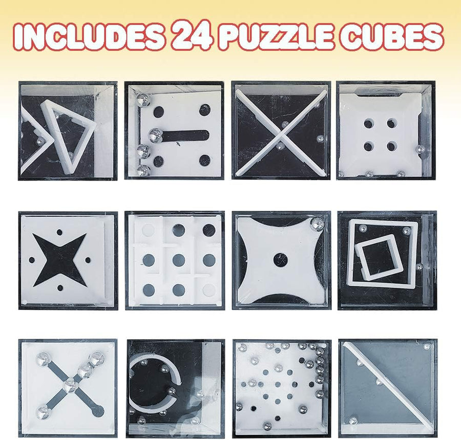 Mini 3D Puzzle Cube Games for Kids - Set of 24