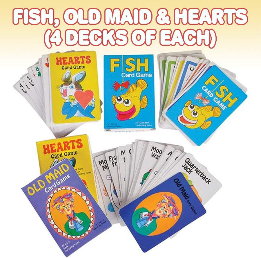 Classic Playing Card Game Set for Kids - 12 Decks