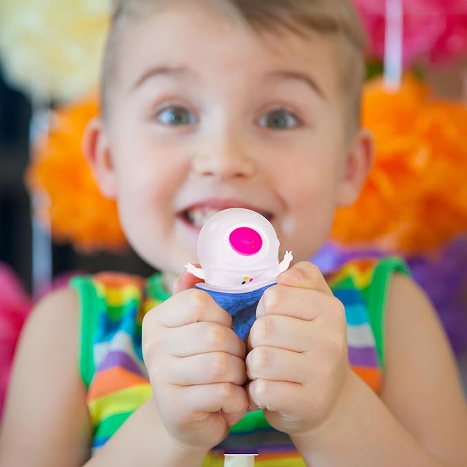 ArtCreativity Astronaut Squishy Toys - Set of 12 Anti Stress Toys - Space Themed Puffers for Kids (Bulk) - Outer Space Party Favors and Supplies - Portable Pop Up Stress Relief Balls for Toddlers