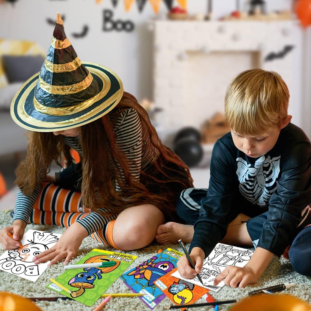 Halloween Coloring Books for Kids, Pack of 36, 5” x 7”