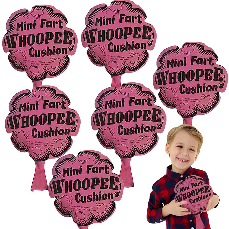 ArtCreativity 8” Whoopie Fart Cushions (Set of 6) | Fun Whoopee Noise Makers for Kids and Adults | 100% Non-Toxic Prank Toy | Novelty Gag Joke Gift | Birthday Party Favors for Boys and Girls