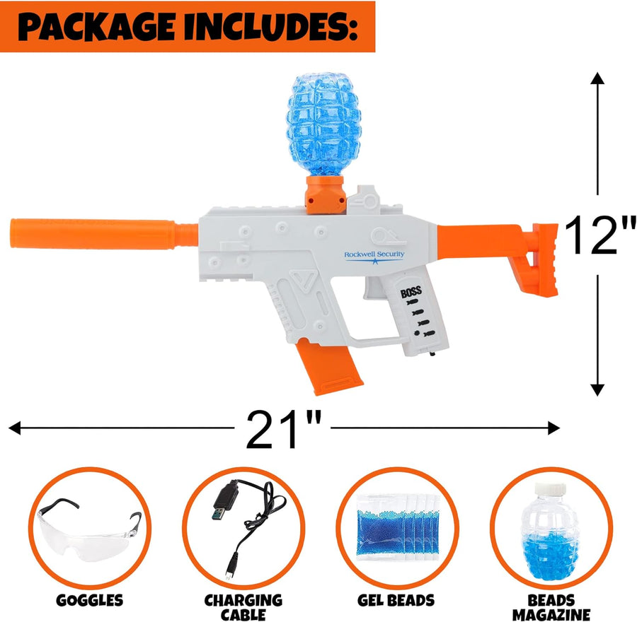 Electric Gel Ball Blaster Gun - Water Gel Blaster Gun with Water Beads, Automatic Gellyball Gun for Outdoor Summer Activities for Boys and Girls