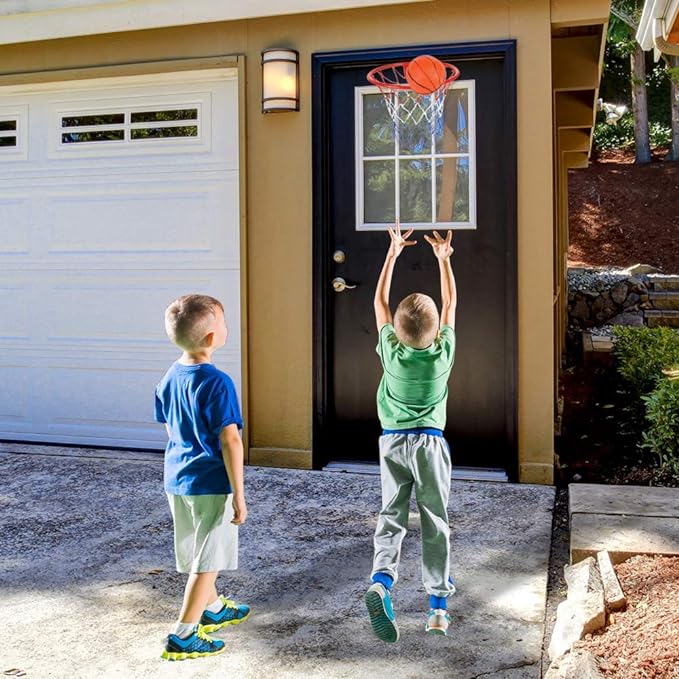 ArtCreativity Over The Door Basketball Hoop Game - Includes 1 Mini Basketball and 1 Net Hoop, Indoor Mini Basketball Hoop Set for Home, Office, Bedroom, Cool Birthday Gift for Boys and Girls