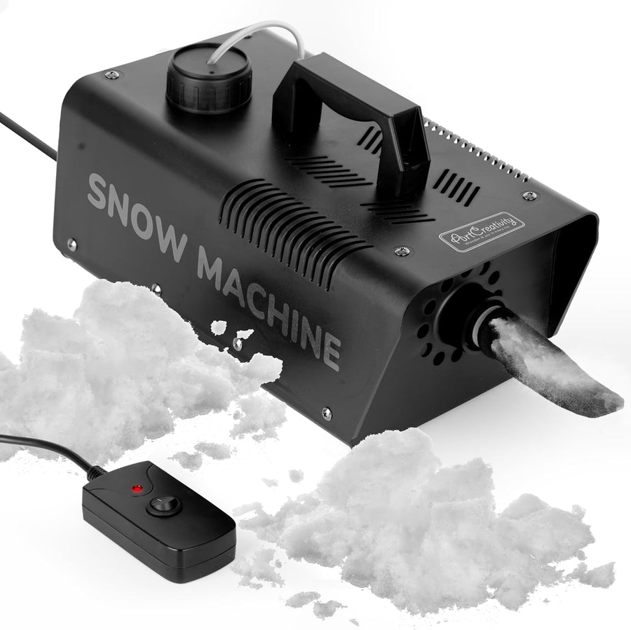 Snow Machine for Party - 600-Watt Snow Maker Machine - Up to 16 Feet of Almost Instant Snow - Outdoor and Indoor Christmas Decorations - Snow Liquid Sold Separately