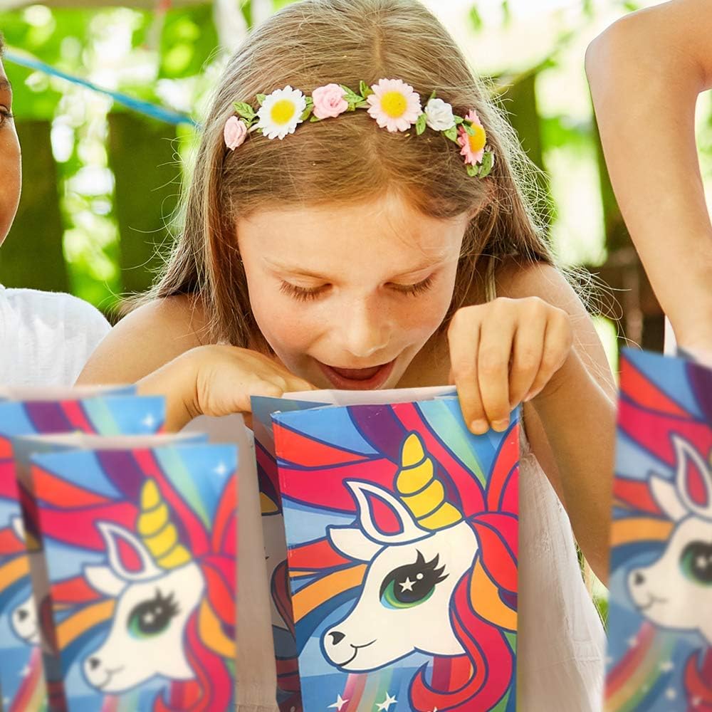 Unicorn Party Favor Bags, Pack of 12