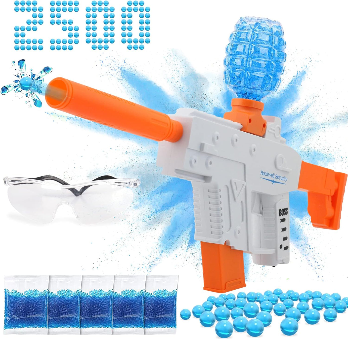 Electric Gel Ball Blaster Gun - Water Gel Blaster Gun with Water Beads, Automatic Gellyball Gun for Outdoor Summer Activities for Boys and Girls