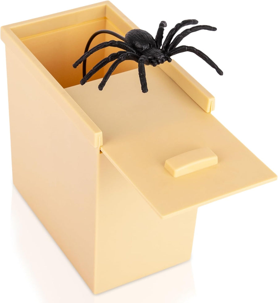 Spider in a Box Prank Toy, Realistic Spider Prank Gifts - with Moving Legs and Realistic Motion - Funny Surprise Gag Gifts for Adults and Kids - Realistic Bug Pranks