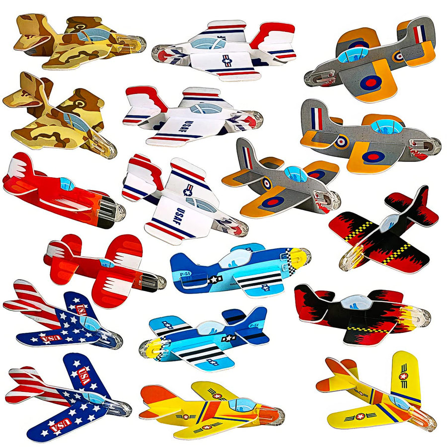 ArtCreativity Foam Airplanes Gliders For Kids - Bulk Set of 72 - Lightweight Planes with Various Designs - Individually Packed Foam Glider Airplanes - Fun Airplane Party Favors, for Boys and GirlsFoam Gliders for Kids - Bulk Set of 72