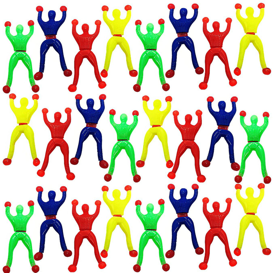 ArtCreativity Sticky Wall Climbers, 24PCS Mountain Climber Figures, Stretchy Sticky Toys for Kids, Anxiety Relief Toys, Party Favors for Kids, Great Gift Idea for Boys and Girls