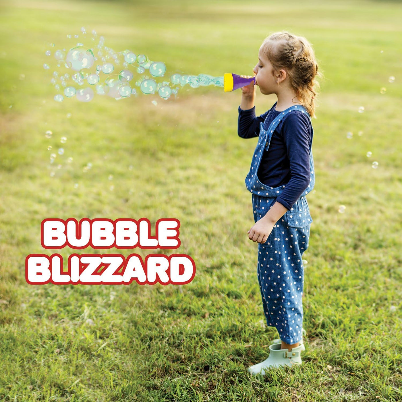 Mini Blizzard Bubble Blower Set by ArtCreativity - Set of 4 Bubble Blasters with 4 Bottles of Bubble Mixture - Vibrant Assortment of Color - Non-Toxic Plastic - Fun Summer Toys for Boys and Girls