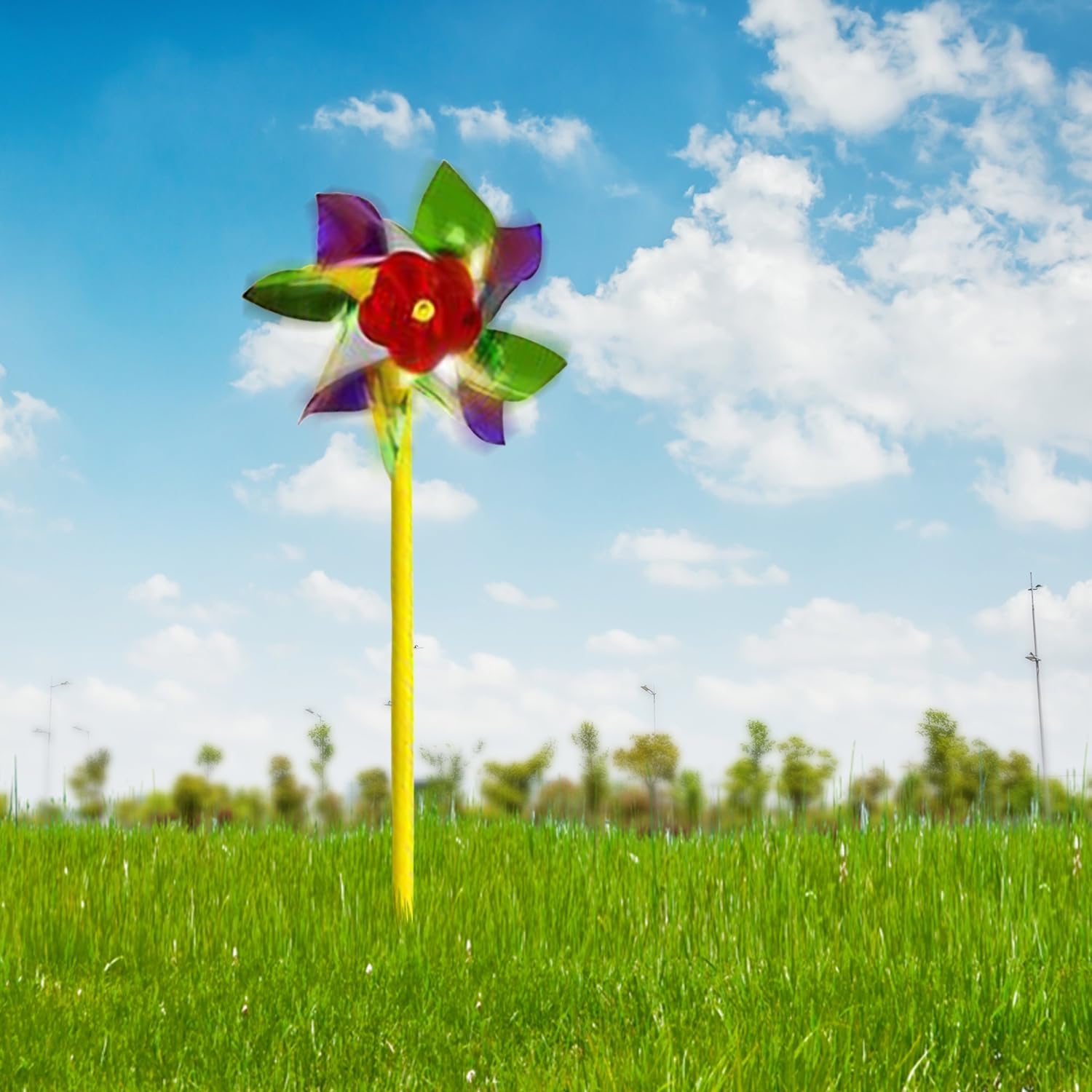 ArtCreativity 8-Point Pinwheels Set - Pack of 24 - Assorted Colors - Fun Carnival Toy and Party Favor - Amazing Gift Idea for Boys and Girls Ages 3+