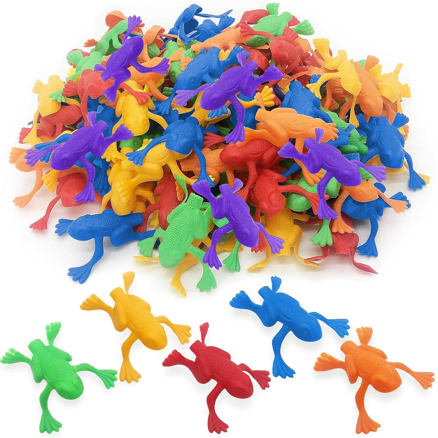 Jump n Leap Frog Toy - 144 Pack of 2 Inch Assorted Colors