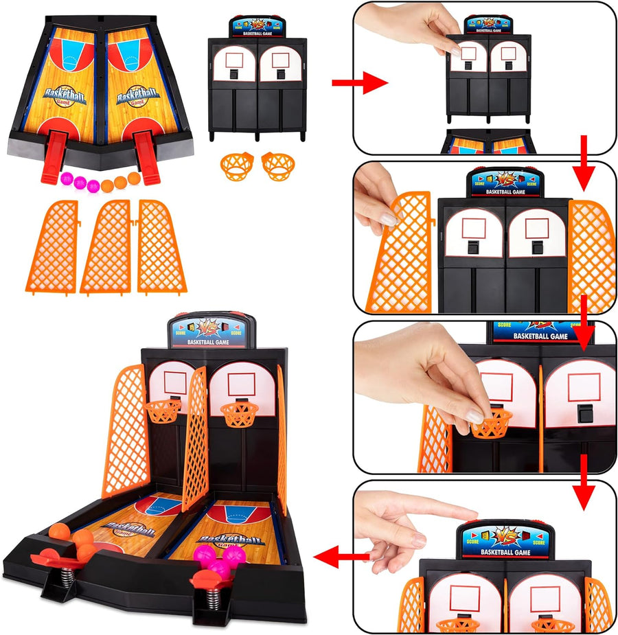 ArtCreativity Mini Basketball Game, Basketball Toys, Tabletop Basketball Games for Kids and Adults, Desk Games for Office, Best Basketball Gifts Idea for Boys, Girls, and Adults
