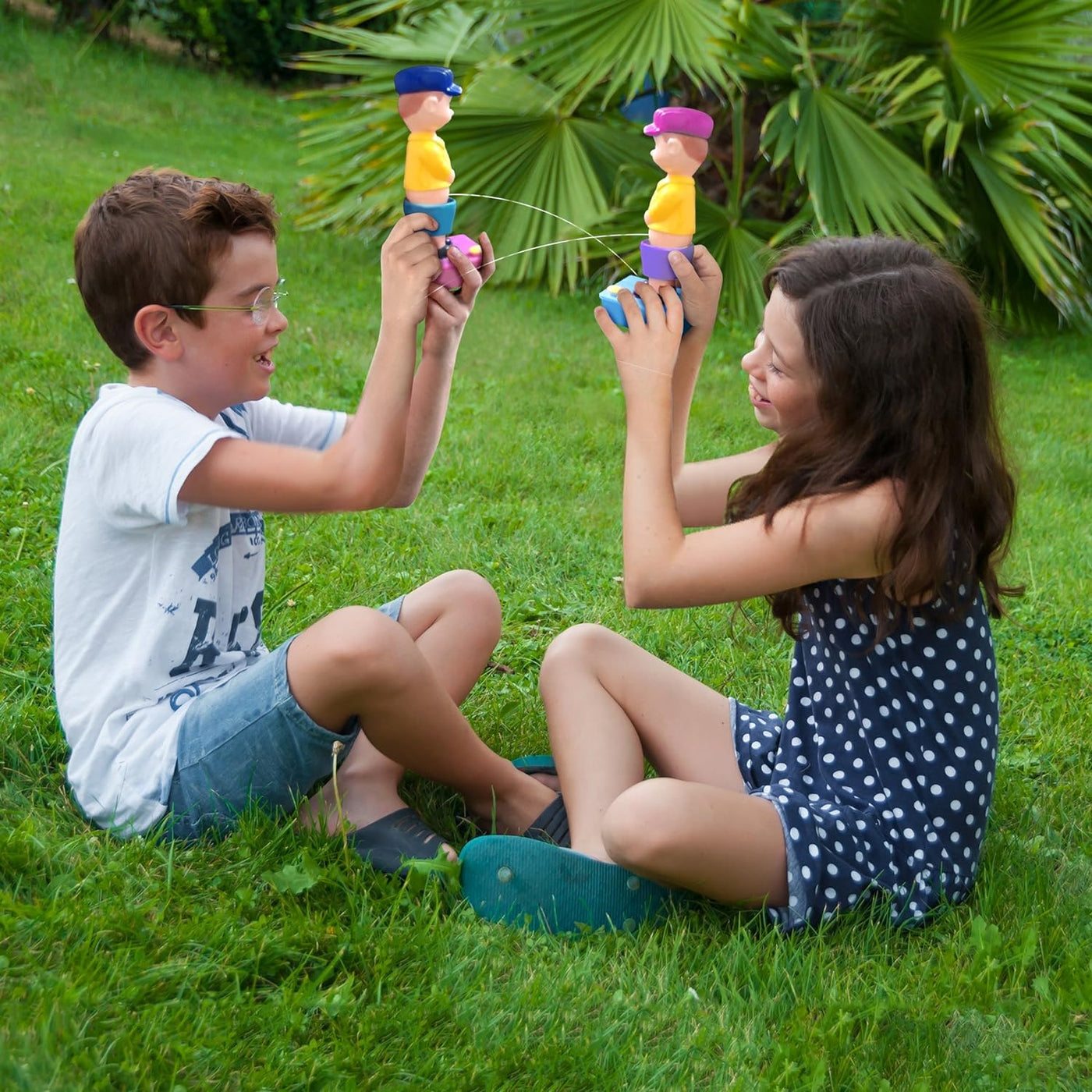 ArtCreativity Squirt Wee Boy Set Pack of 2-7.5 inch Boy Squirter Toys - Leak-Free Water Base - Classic Funny Novelty Gag Gift for Men, Women, Kids - Multicolor