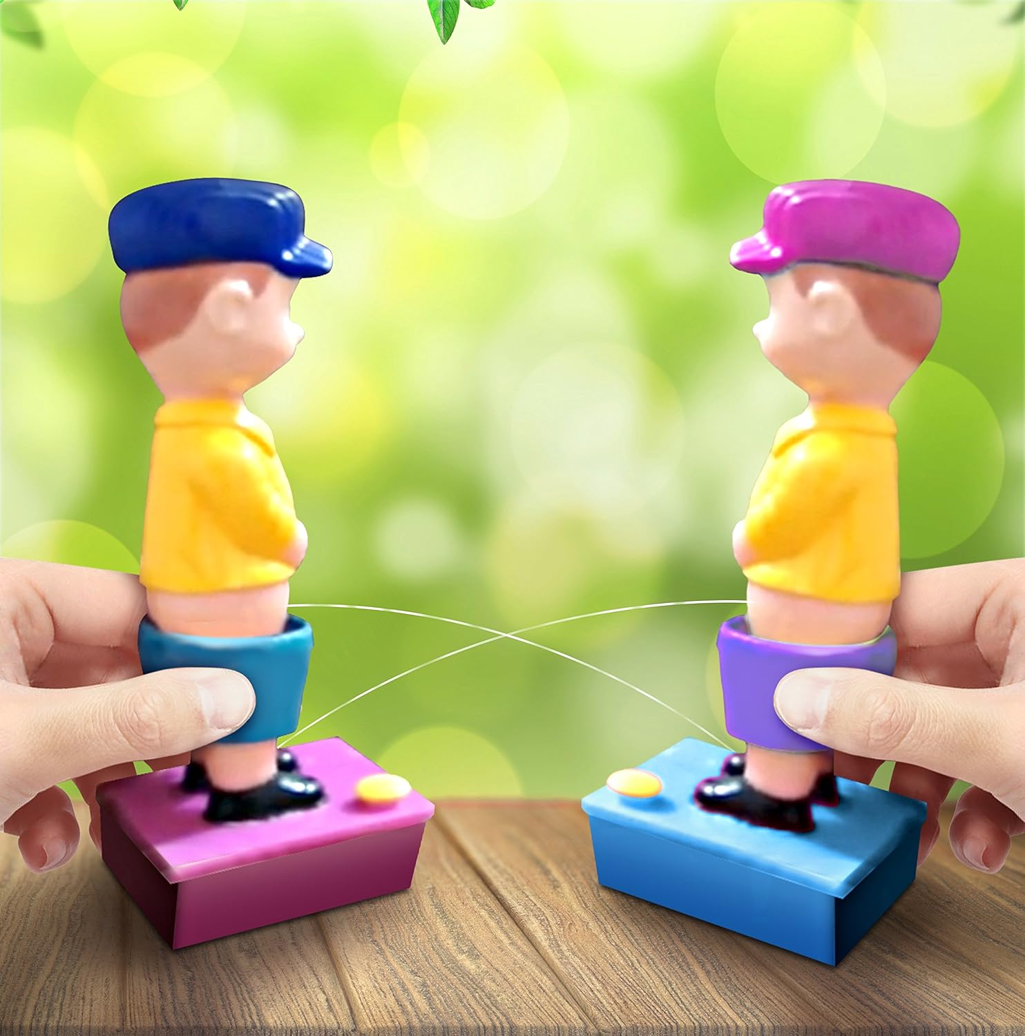 ArtCreativity Squirt Wee Boy Set Pack of 2-7.5 inch Boy Squirter Toys - Leak-Free Water Base - Classic Funny Novelty Gag Gift for Men, Women, Kids - Multicolor