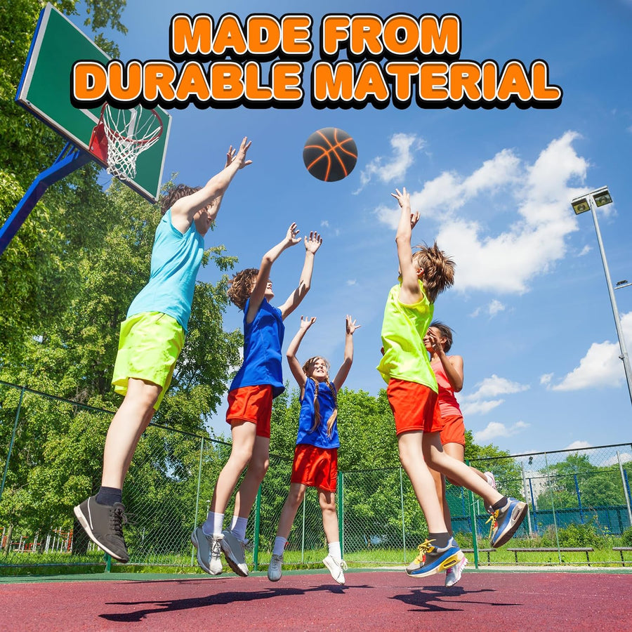ArtCreativity Glow in The Dark Basketball - Motion Activated Light Up Basketball with Glowing Seams and Air Pump - Glowing Basketball Gifts for Boys - Standard Size Ball - Outdoor Toys for Kids