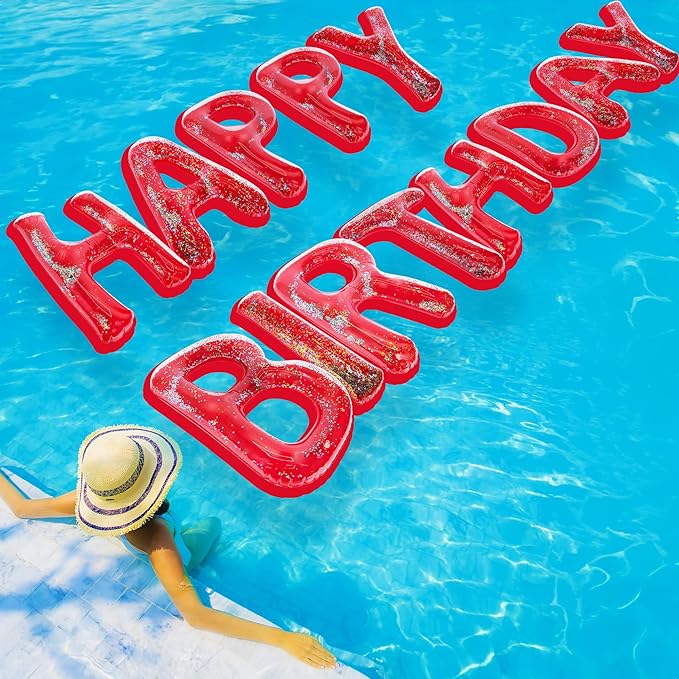 Happy Birthday Pool Party Decorations