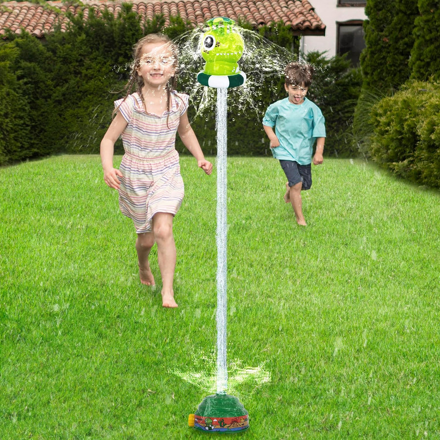 Dinosaur Water Rocket Sprinkler for Kids - Dinosaur Sprinkler for Kids - Water Launcher for Backyard and Outdoor Fun - Outdoor Water Play Aqua Rocket for Summer Fun