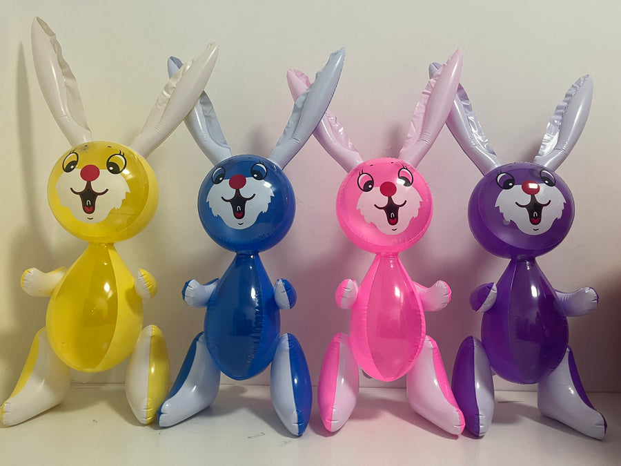 Rabbit with Carrot Inflates - Set of 4 - 3 Ft