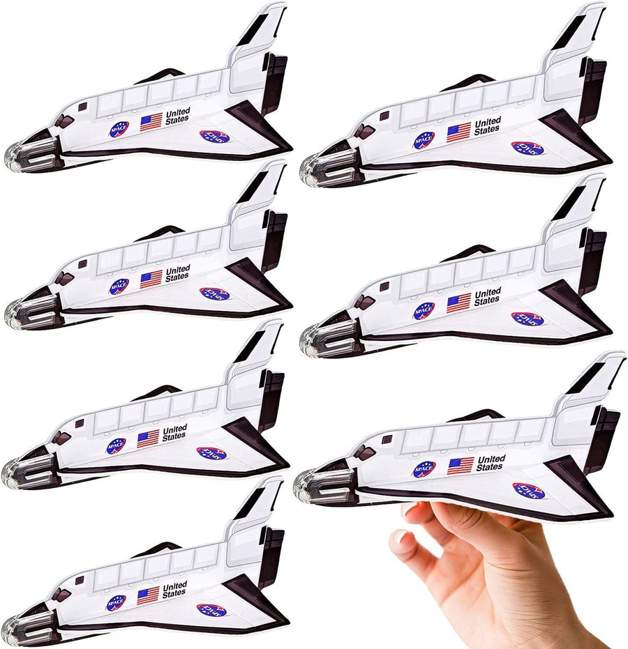 ArtCreativity Space Shuttle Gliders, Set of 24, Flying Toys for Boys & Girls, Made of Foam Material, Outdoor Toys for Children, Outer Space Party Favors for Kids, Great for Indoor & Outdoor Play
